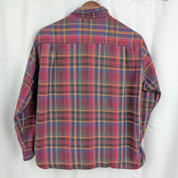 Ladies' Vintage LL Bean Plaid Button Up Shirt - Picture 8 of 9